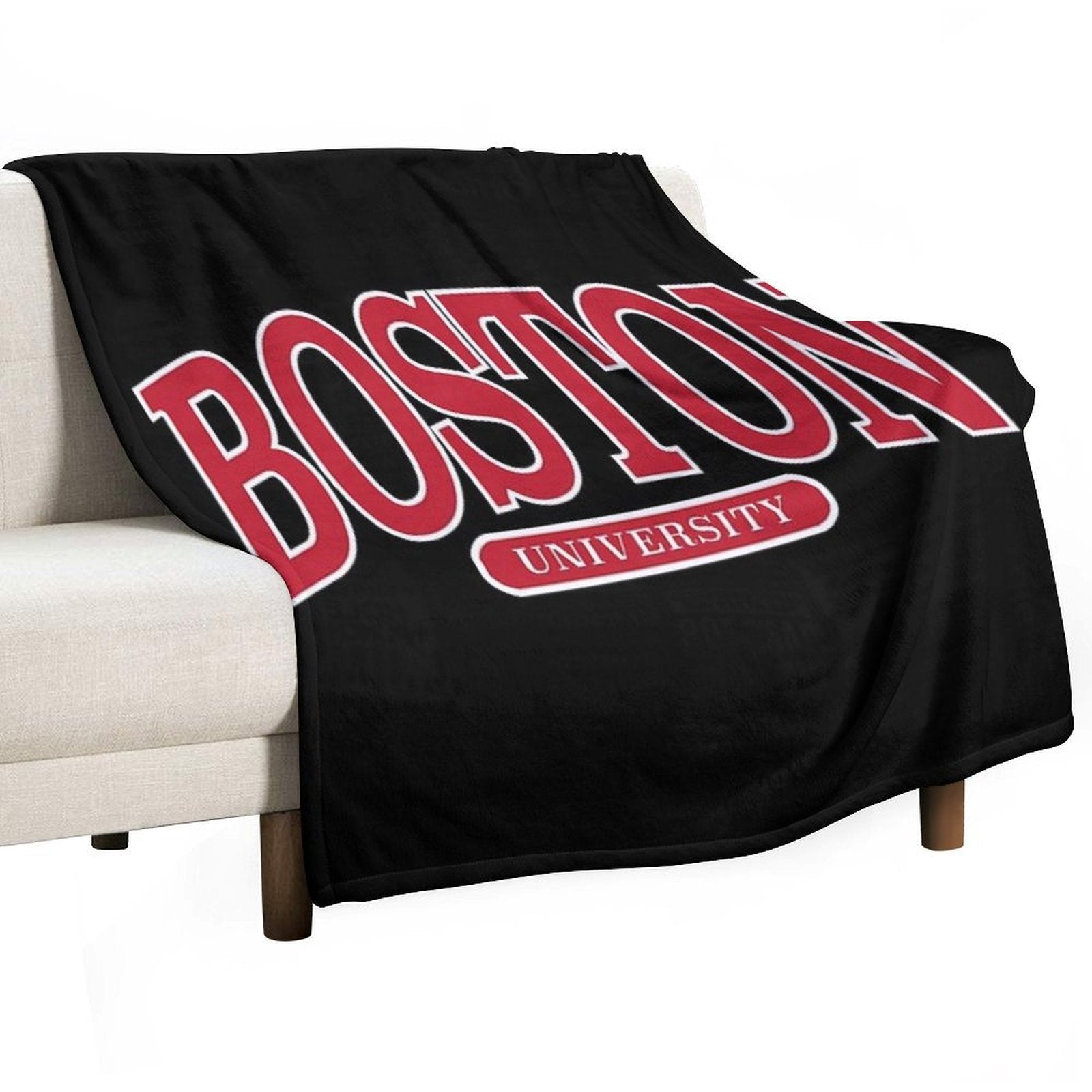 Bu - Serif Font Curved Comfort Throw Blanket