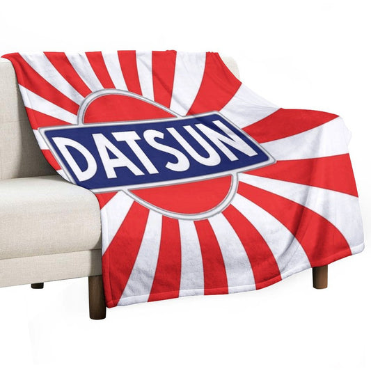 Vintage Datsun Sun-ray Eco-conscious Throw Blanket