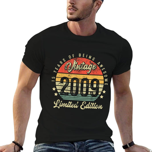15yr BDay Son Boy Funny 2009 15 Year Old Gifts 15th Birthday  Breathable T-Shirt