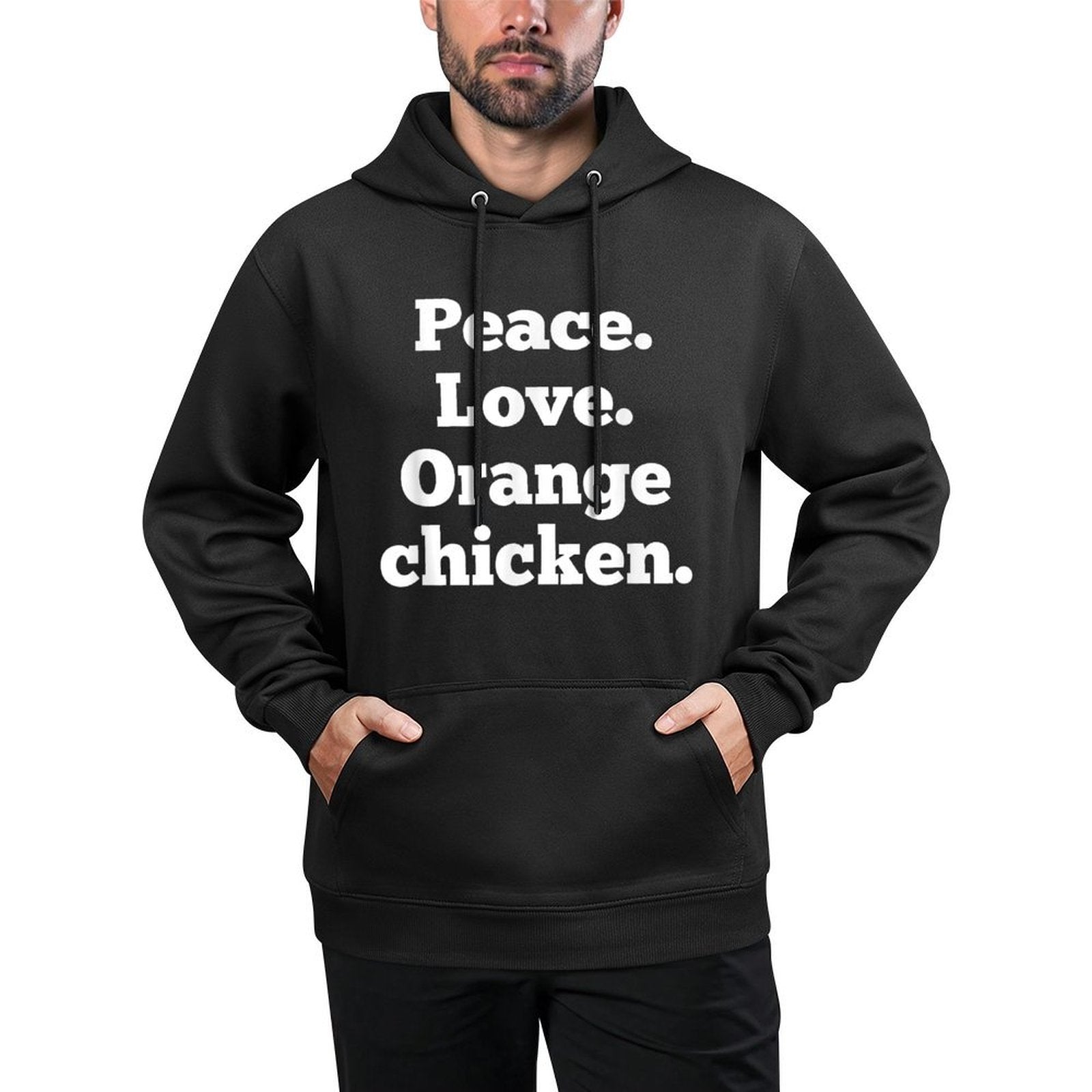 Funny Orange Chicken Chinese Food Lover Foodie Gift Meme Customizable Surface Hoodie