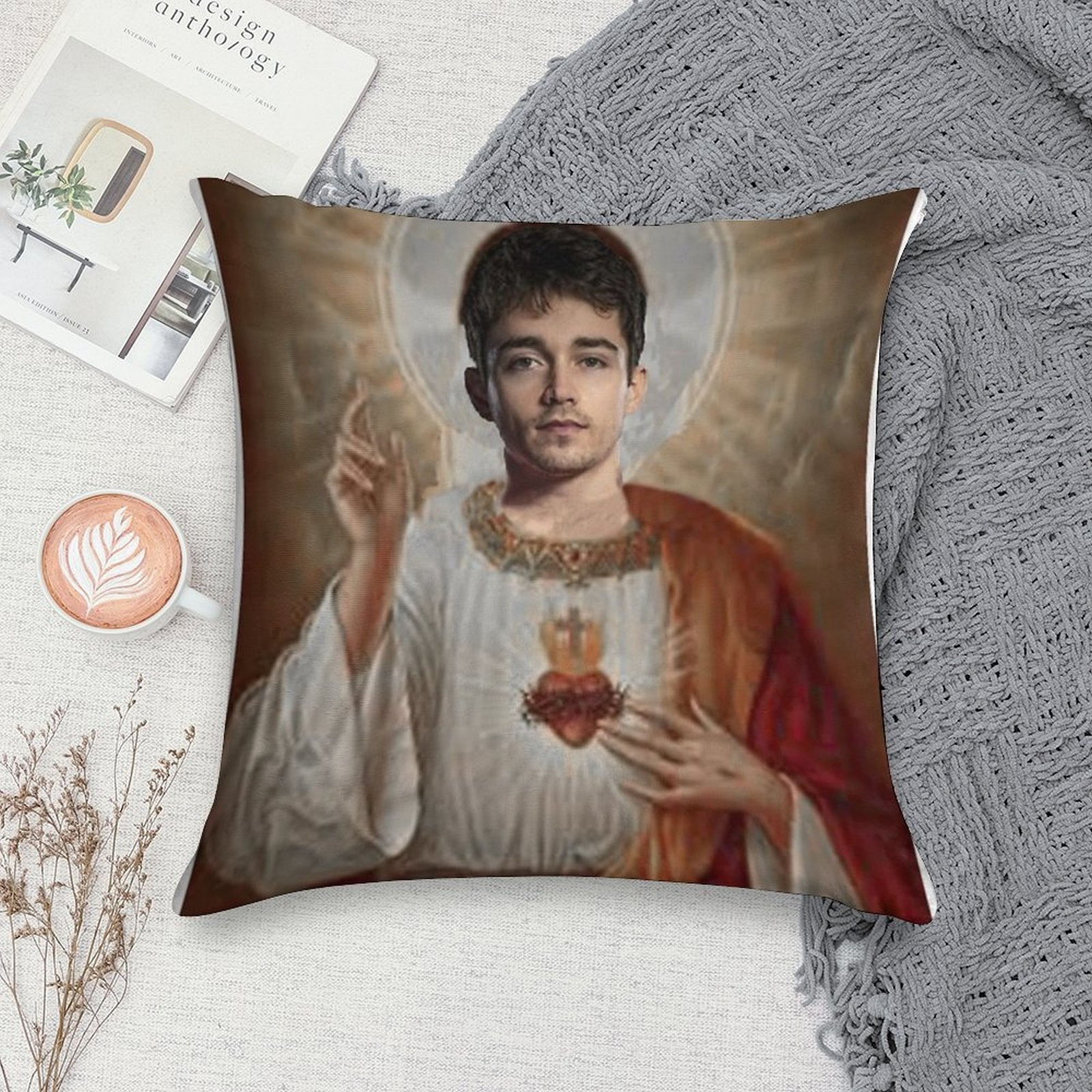 San Charles Leclerc Essential T-Shirt Soft Washable Throw Pillow