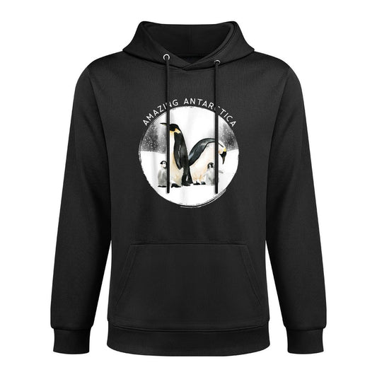 Watercolor Penguins Antarctica Unisex Design Hoodie