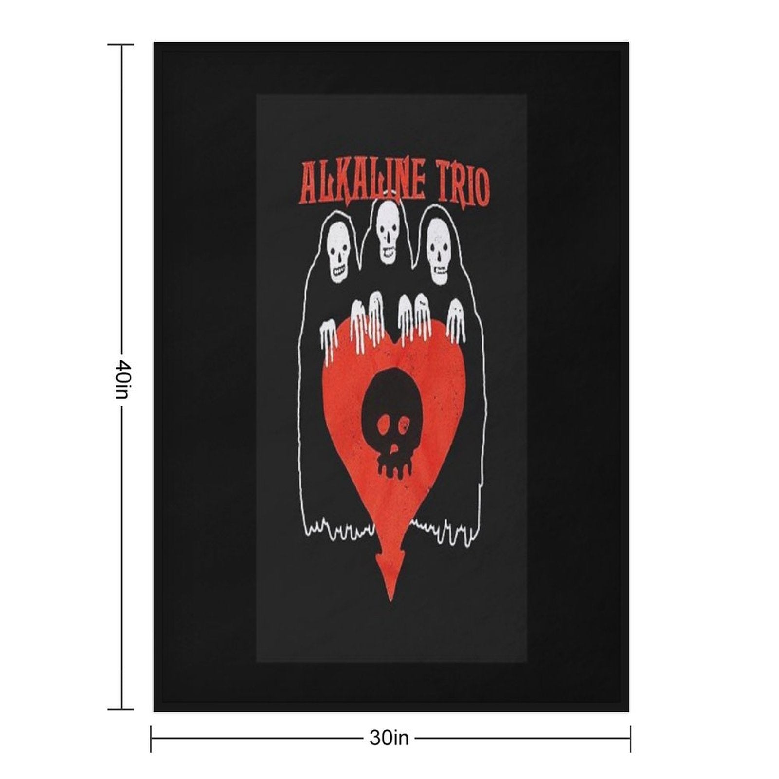 Classic T-shirts Alkaline Trio Band Durable Throw Blanket