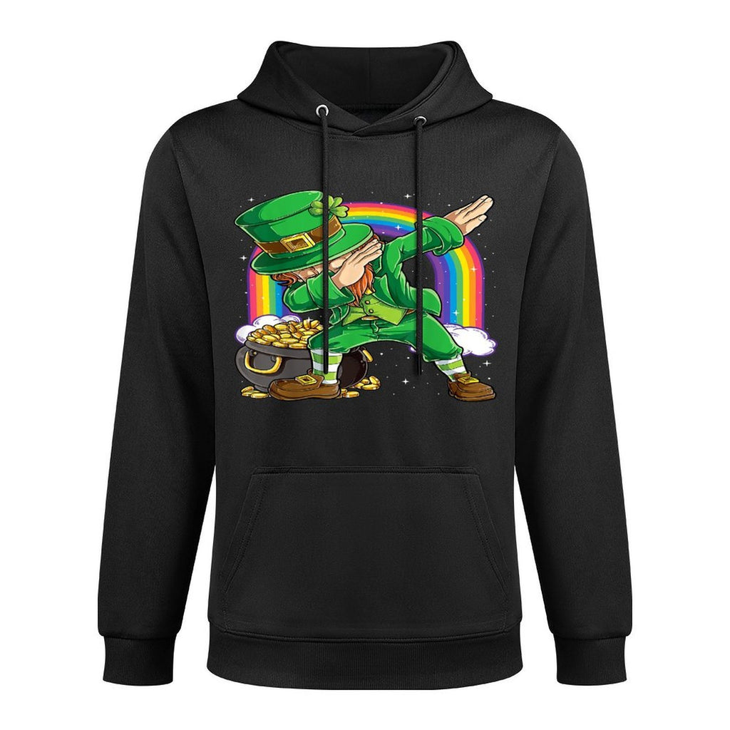 St Patricks Day Dabbing Leprechaun Boys Girls Men Dab Dance Casual Wear Hoodie