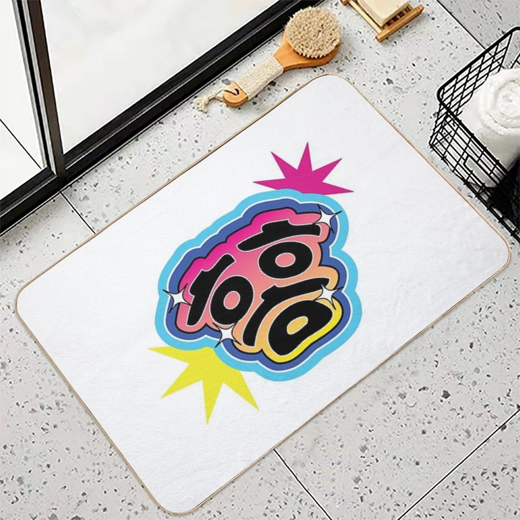 “Hahaha” in Korean Hangul – Funny Pop Art Laugh  Versatile Bath Mat