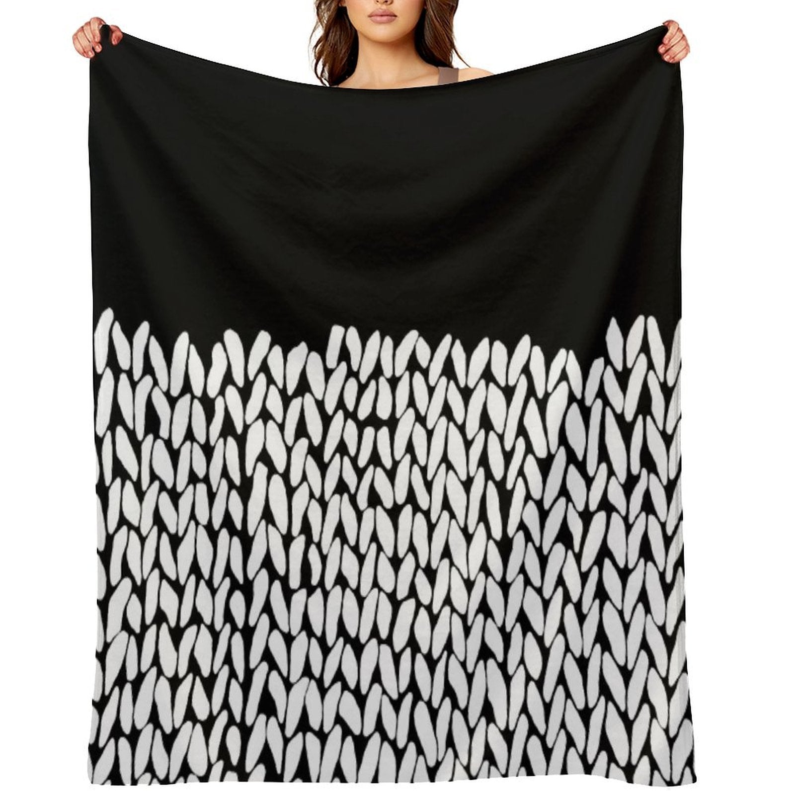 Half Knit Sustainable Throw Blanket