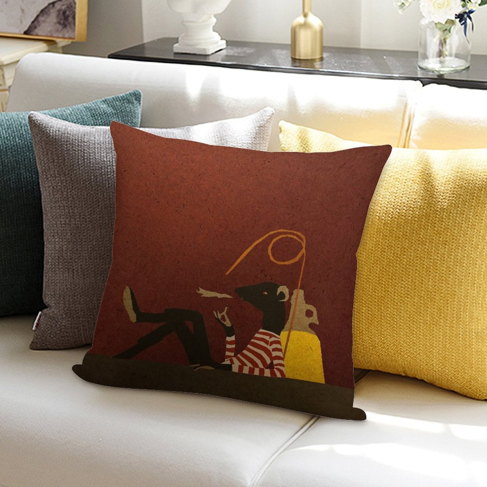 Rat Soft Anti-Pilling Throw Pillow