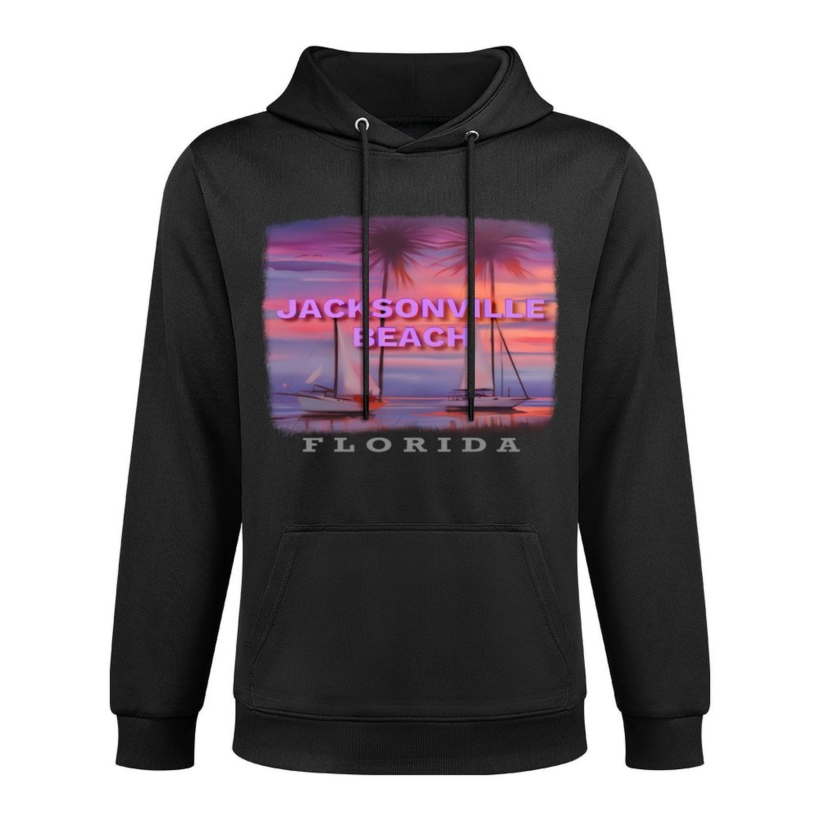 Jacksonville Beach Florida FL Nautical Twilight SD607 Machine Washable Hoodie