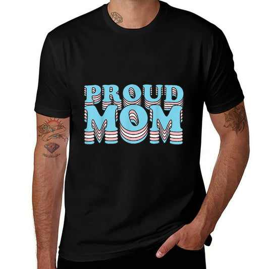 Transgender Pride Mother  Proud Trans Mom  Oversized Silhouette T-Shirt