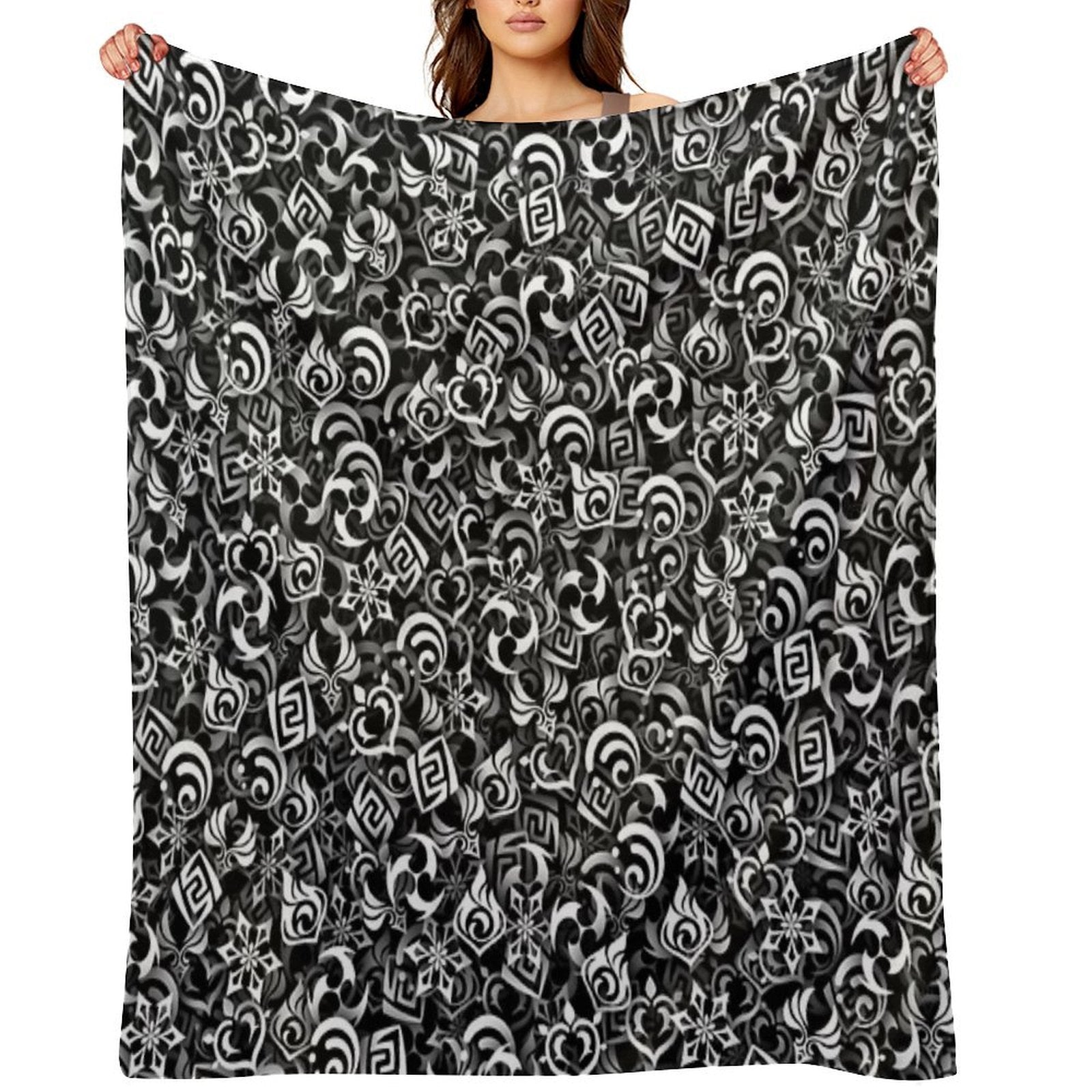 Genshin Impact Elements Versatility Throw Blanket