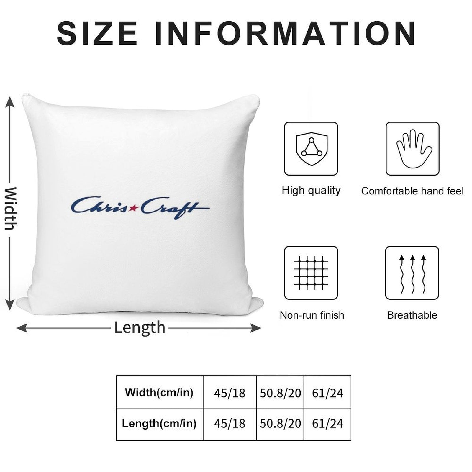 Chris Craft Soft Home Decor Throw Pillow