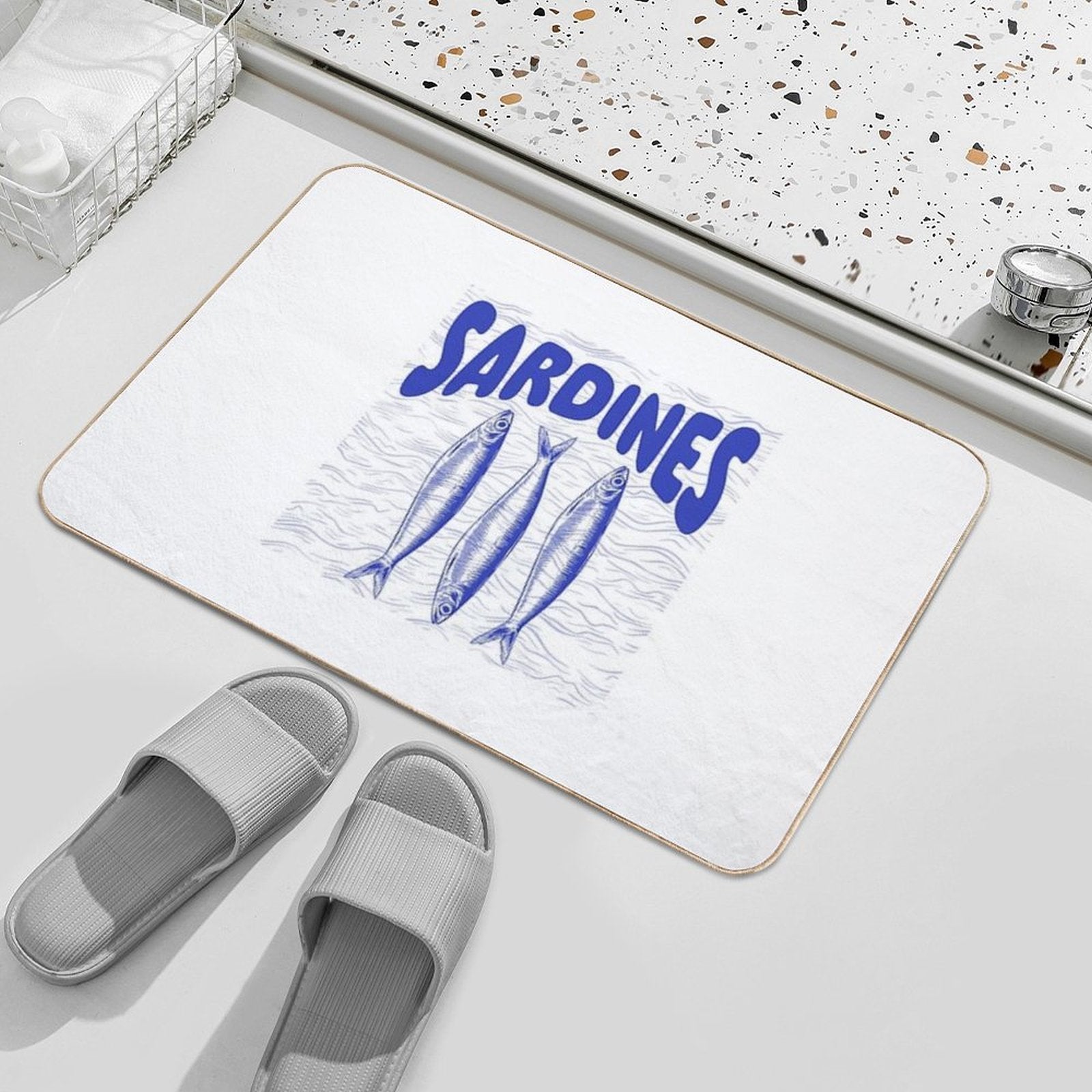 Portuguese Sardines  Odorless Bath Mat