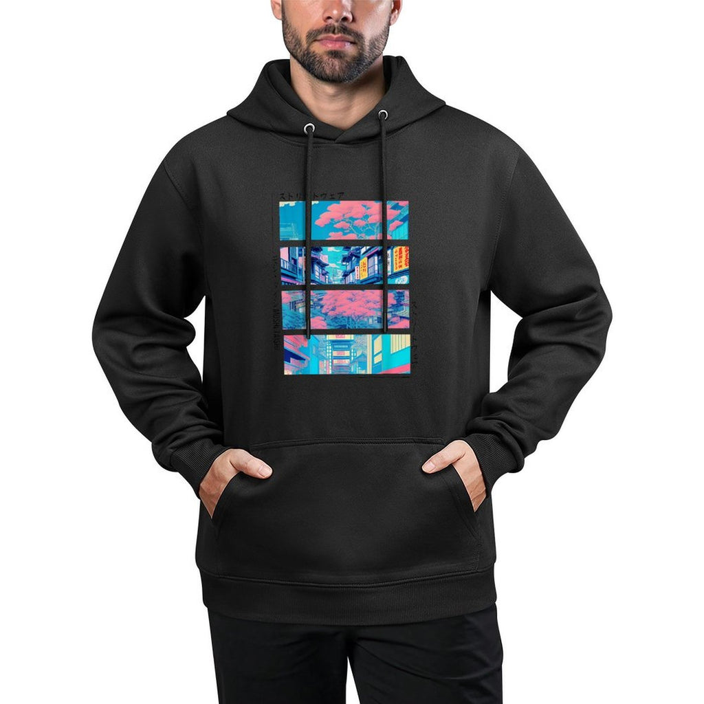 Retro Lofi Tokyo Japanese Streetwear Aesthetic Graphic Shape Retention Hoodie