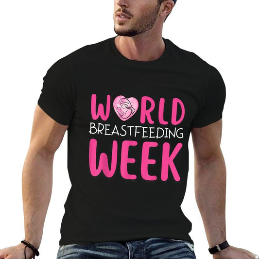 World Breastfeeding Week Awareness Month Mom Breastmilk  Vintage-inspired T-Shirt