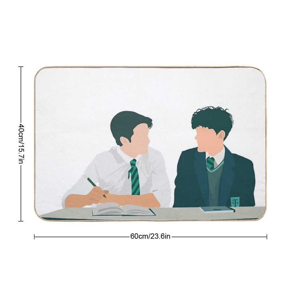 Heartstopper - Nick And Charlie  Non-Slip Bath Mat