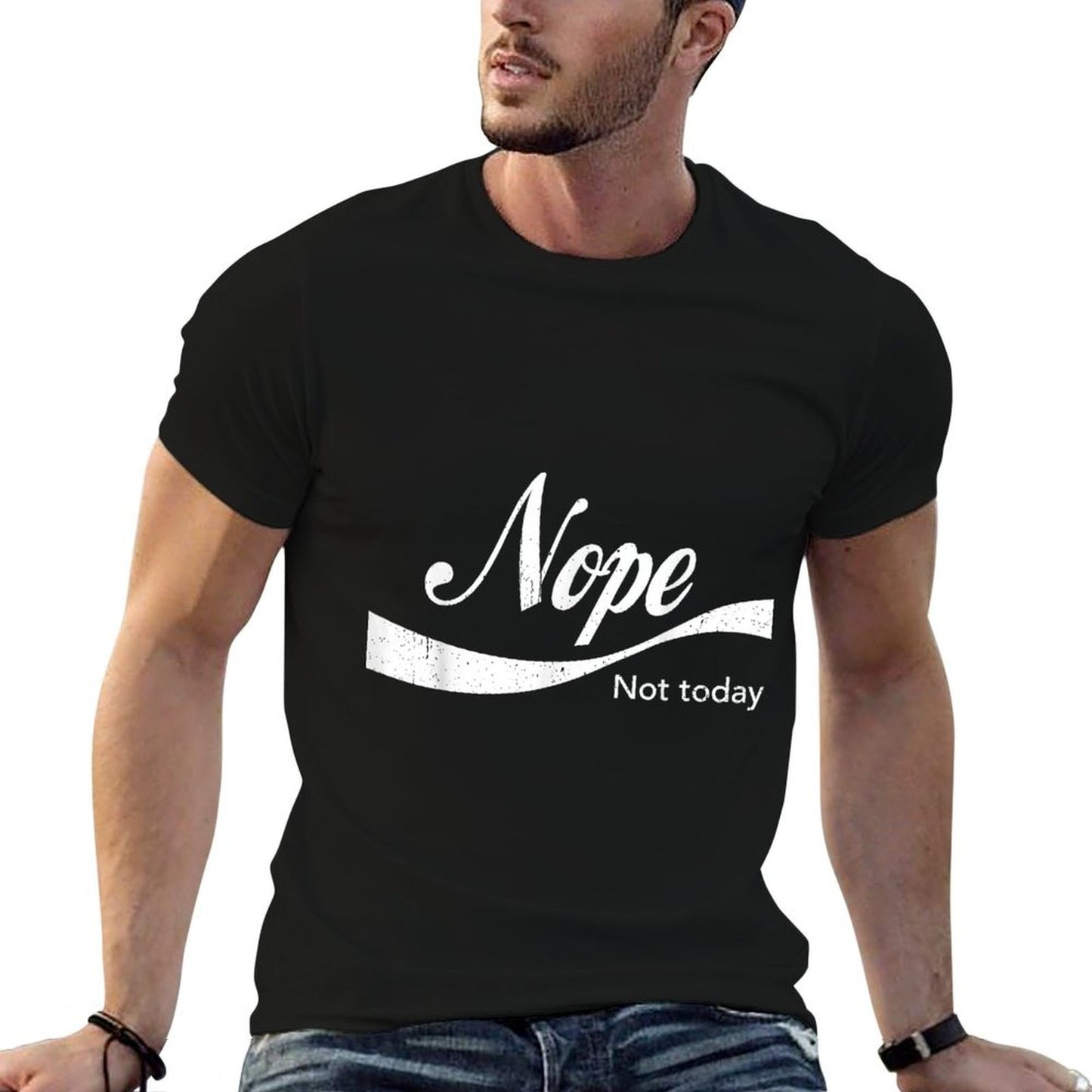 Vintage Nope Not Today  Eco-friendly Material T-Shirt
