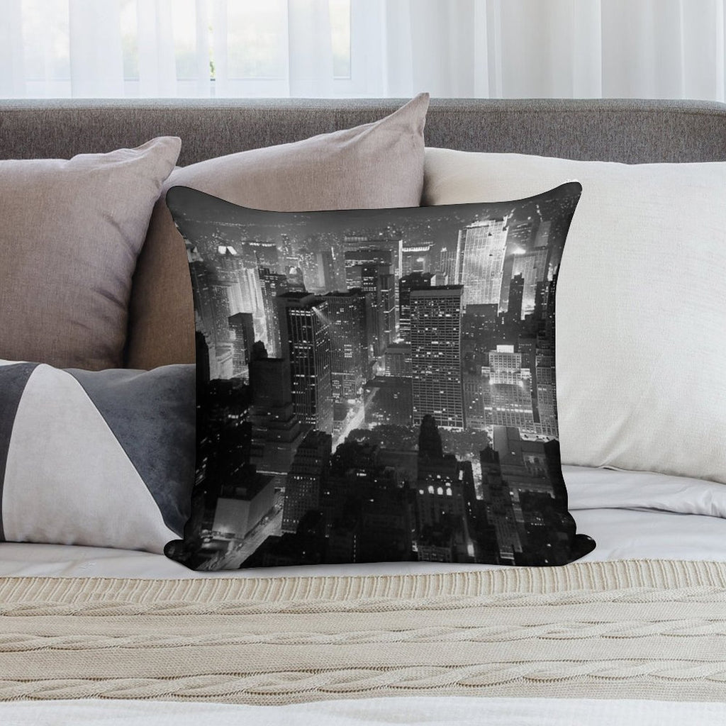 Sleepless In Manhattan Soft Gift Ready Throw Pillow