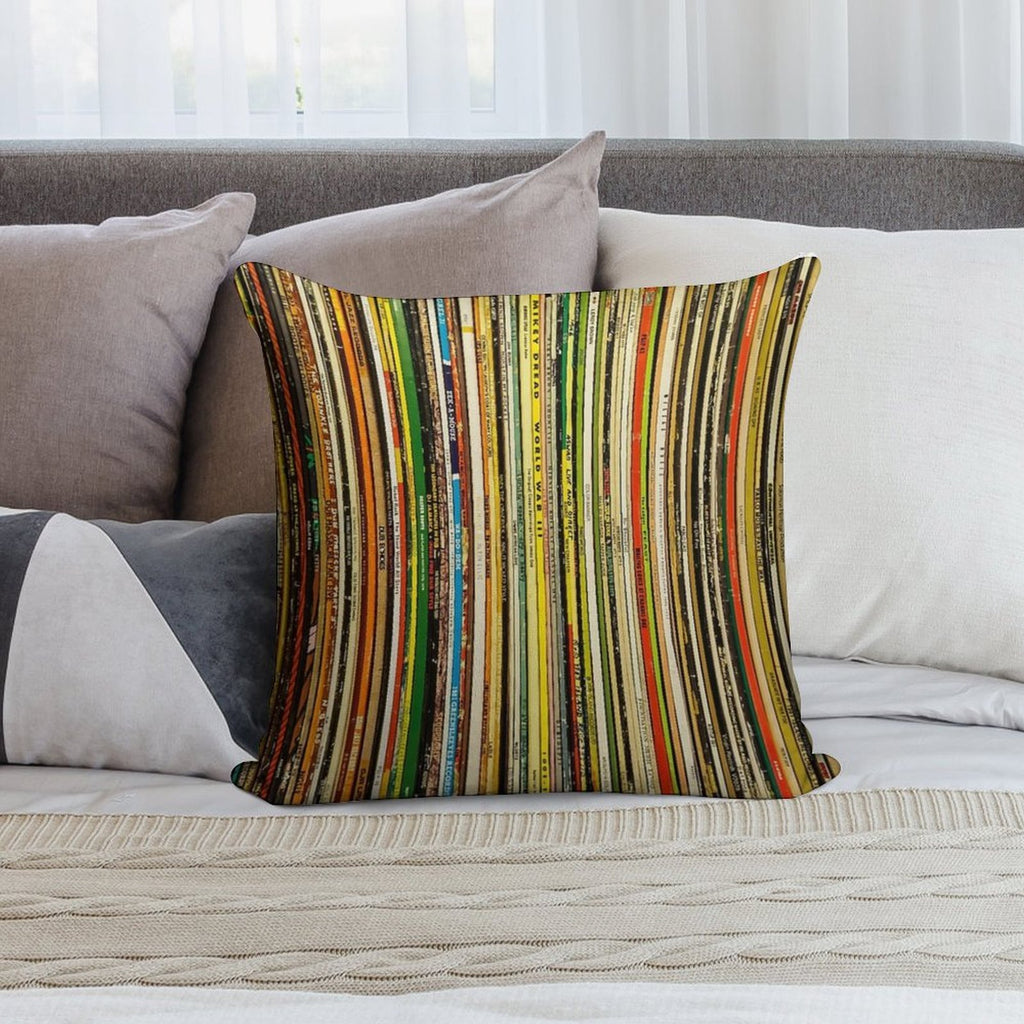 Reggae Record Vinyl Sleeves Soft High-Density Material Throw Pillow