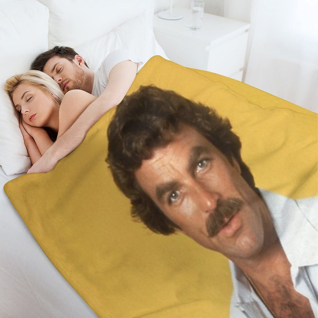 Tom Selleck Velvety-soft Throw Blanket