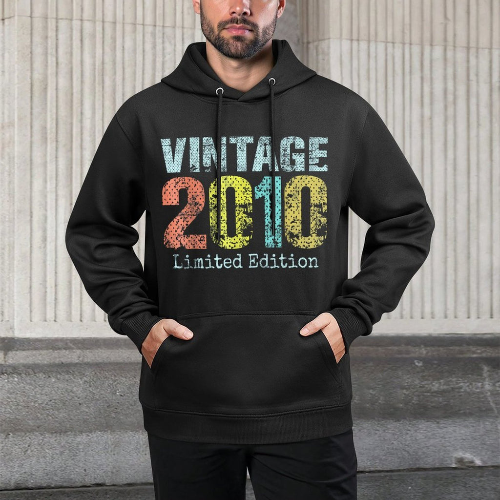 Vintage 2010 Limited Edition 15th Birthday Gifts 15 Year Old Unisex Design Hoodie