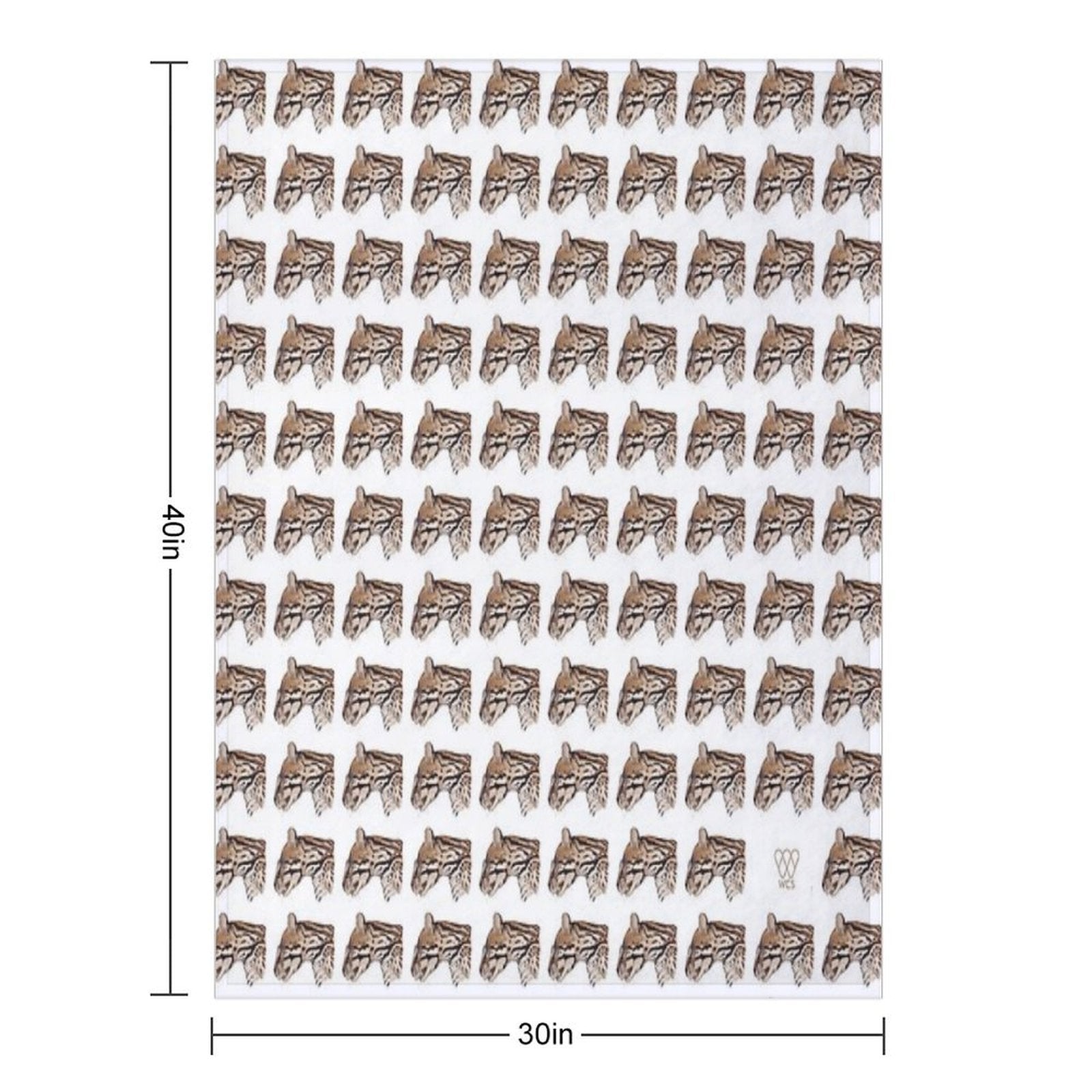 Margay Cat Plush Throw Blanket