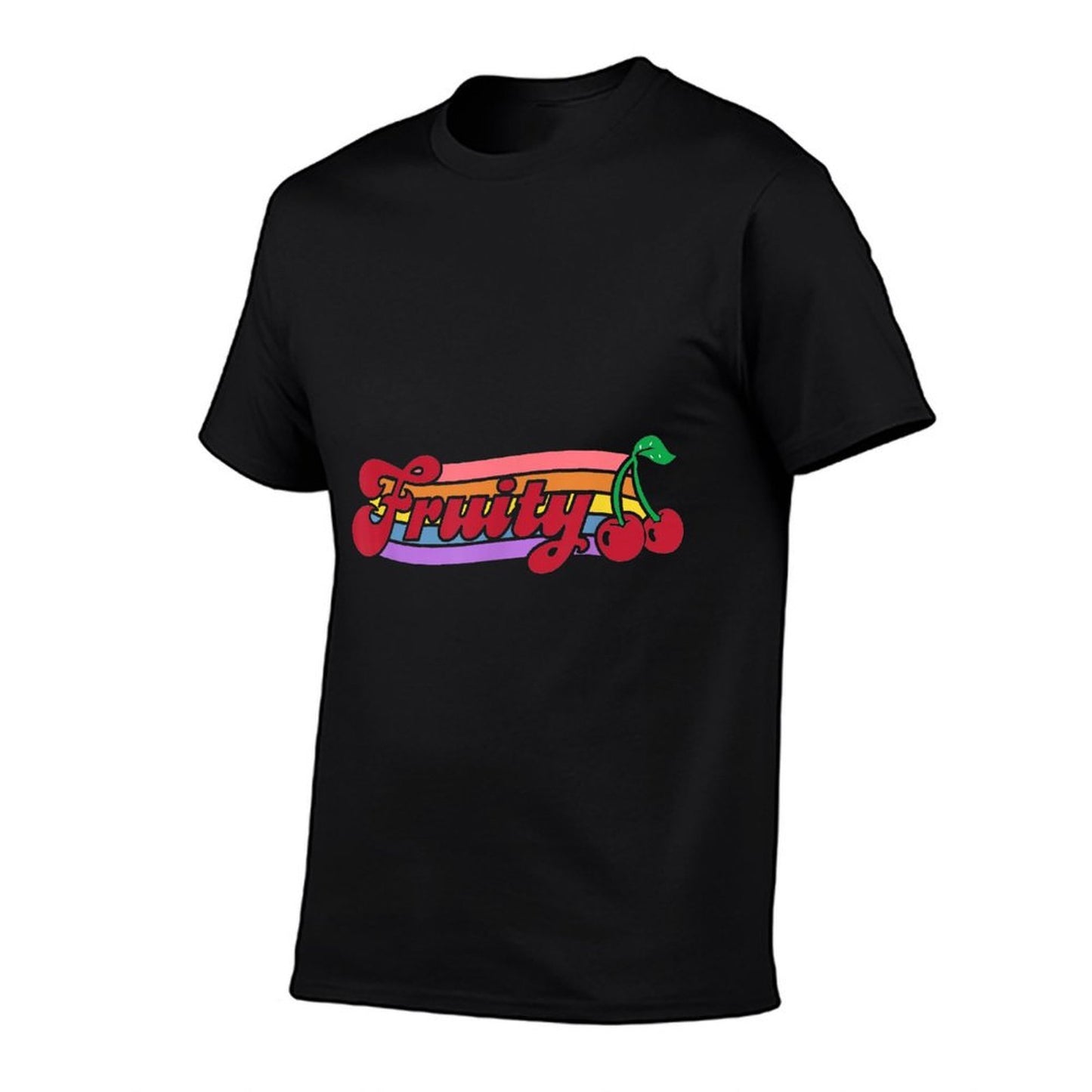 Vintage Fruity Cherry Nonbinary Lesbian Subtle Pride Sapphic  Trendy Pattern T-Shirt