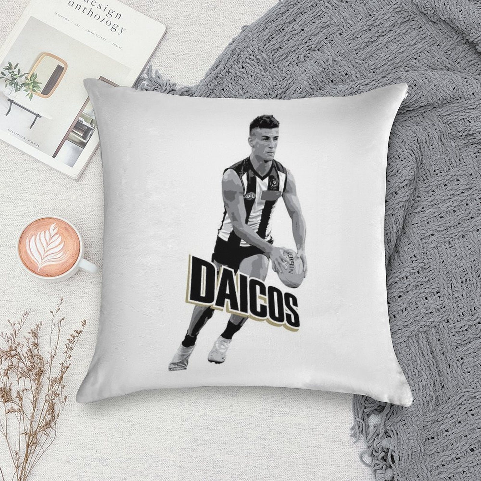 Nick Daicos Soft Gift Ready Throw Pillow