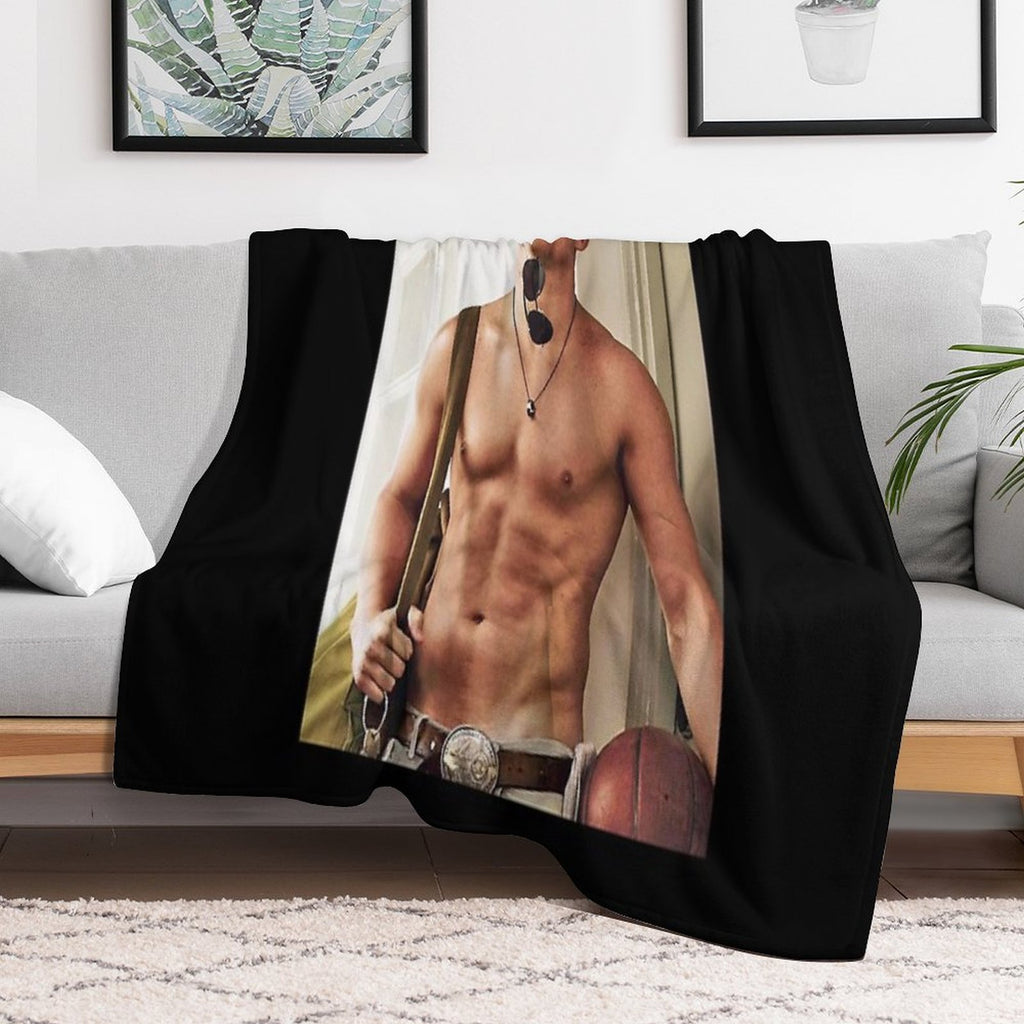 Channing Tatum Shirtless Multi-functional Throw Blanket