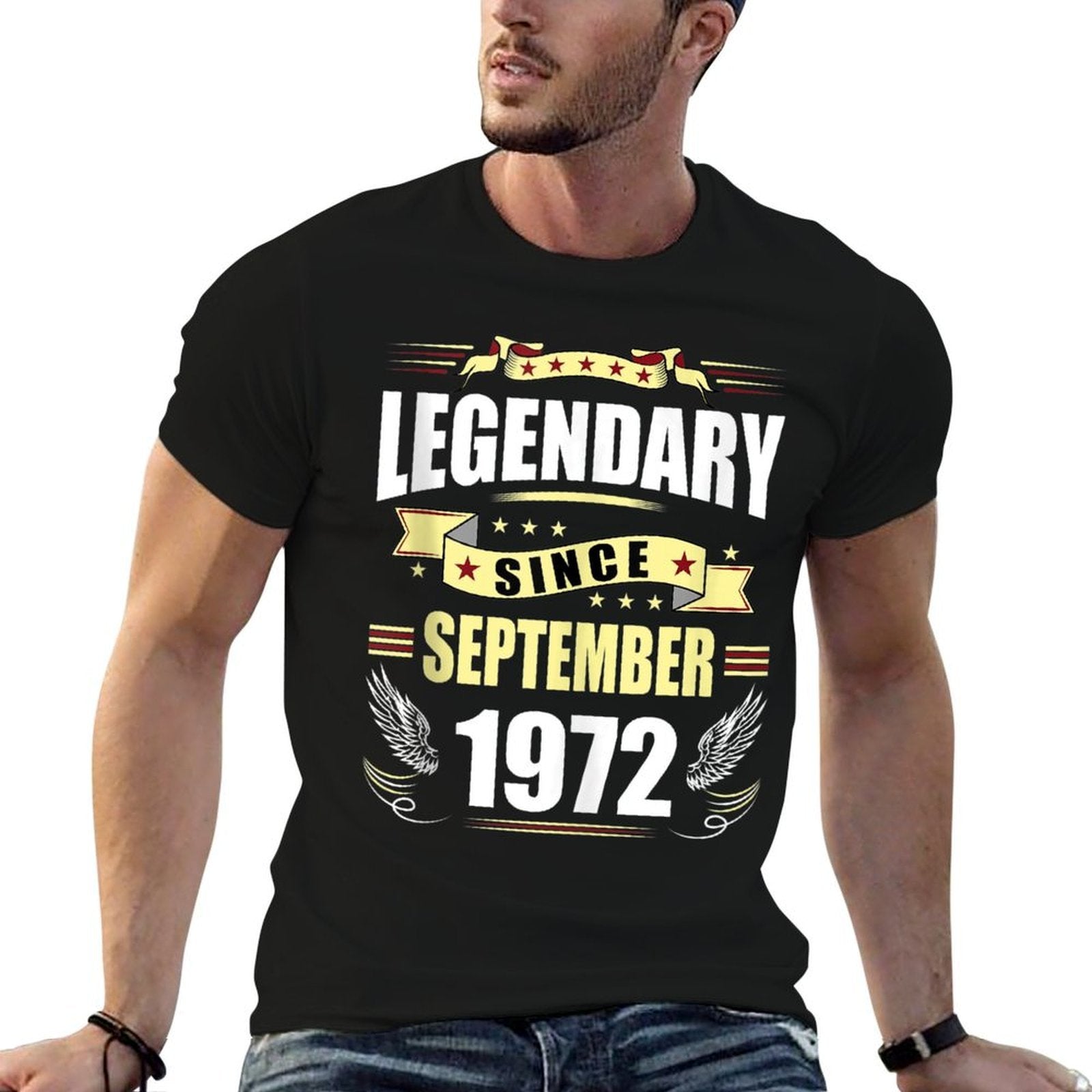 Legendary Since September 1972 Vintage 1972 50th Birthday Comfortable T-Shirt