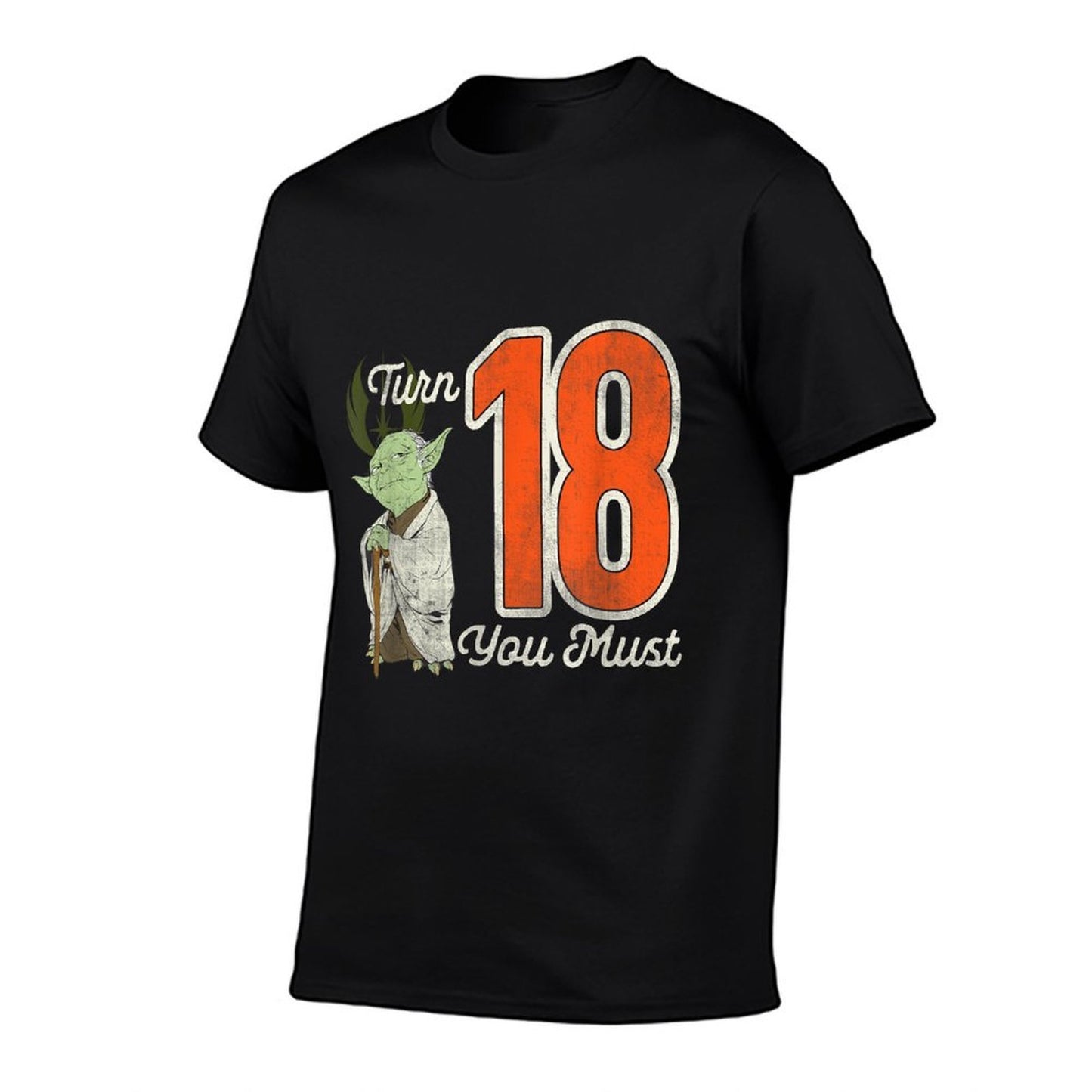 Star Wars Yoda 18th Birthday  Oversized Silhouette T-Shirt