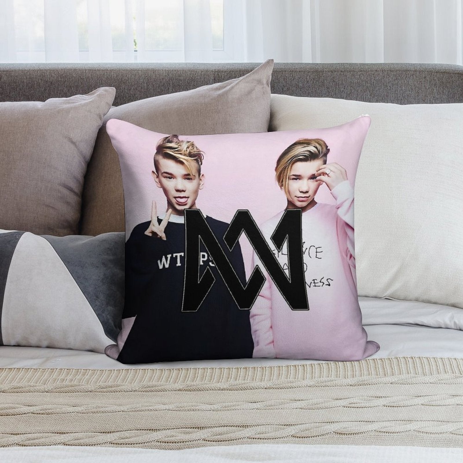 Marcus&Martinus Soft High-Density Material Throw Pillow