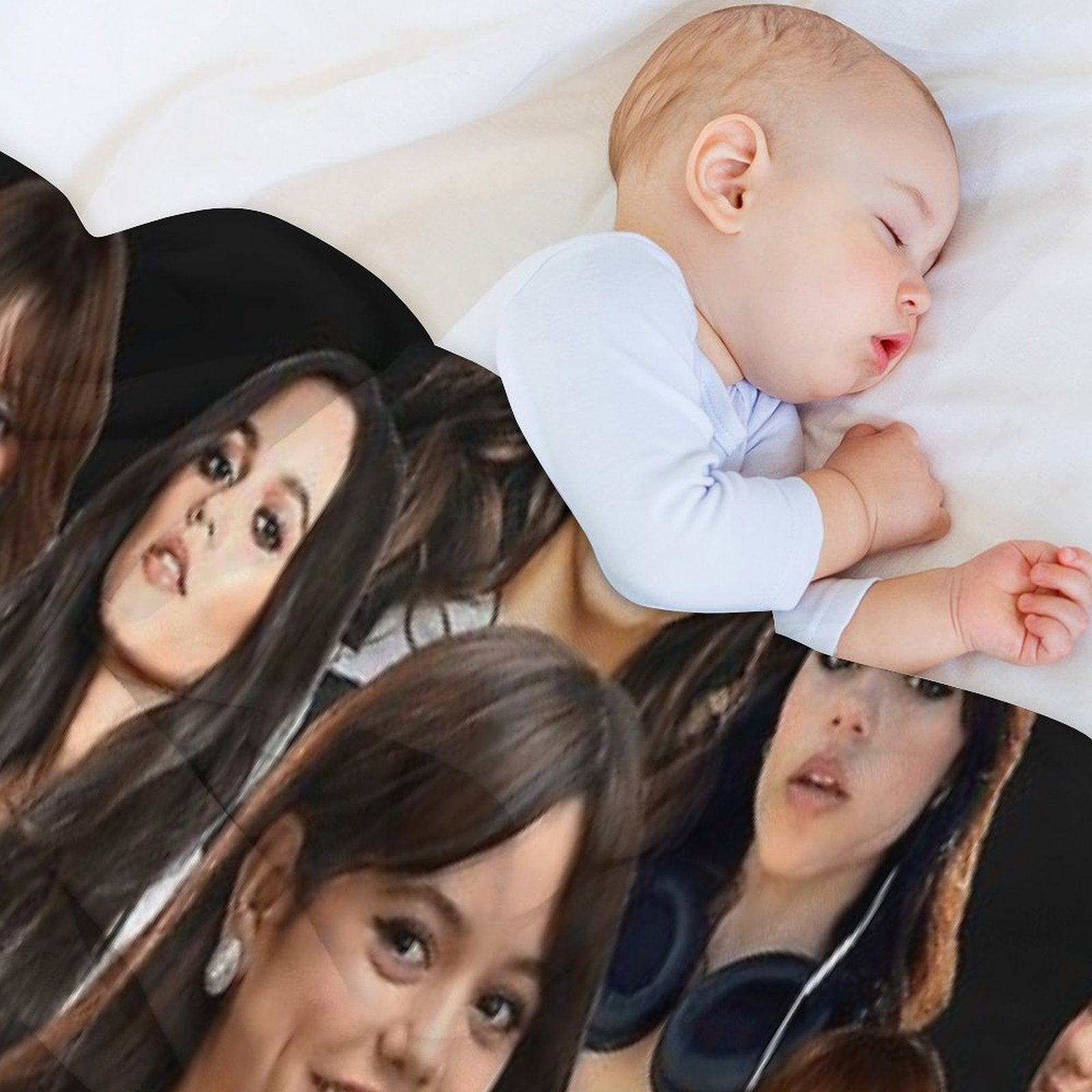 HIGH QUALITY Jenna Ortega Photo Collage Shrink-resistant Throw Blanket