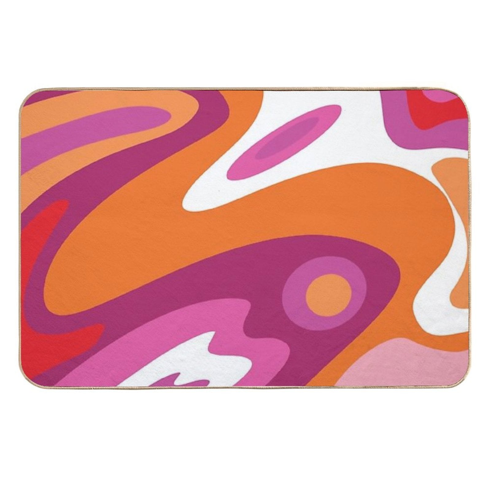 Lesbian Groovy Pattern  Eco-Friendly Bath Mat