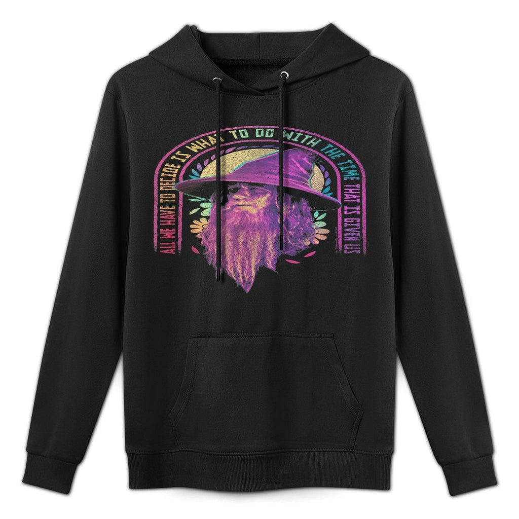 Lord of The Rings Gandalf Rainbow Quote Adjustable Hood Hoodie