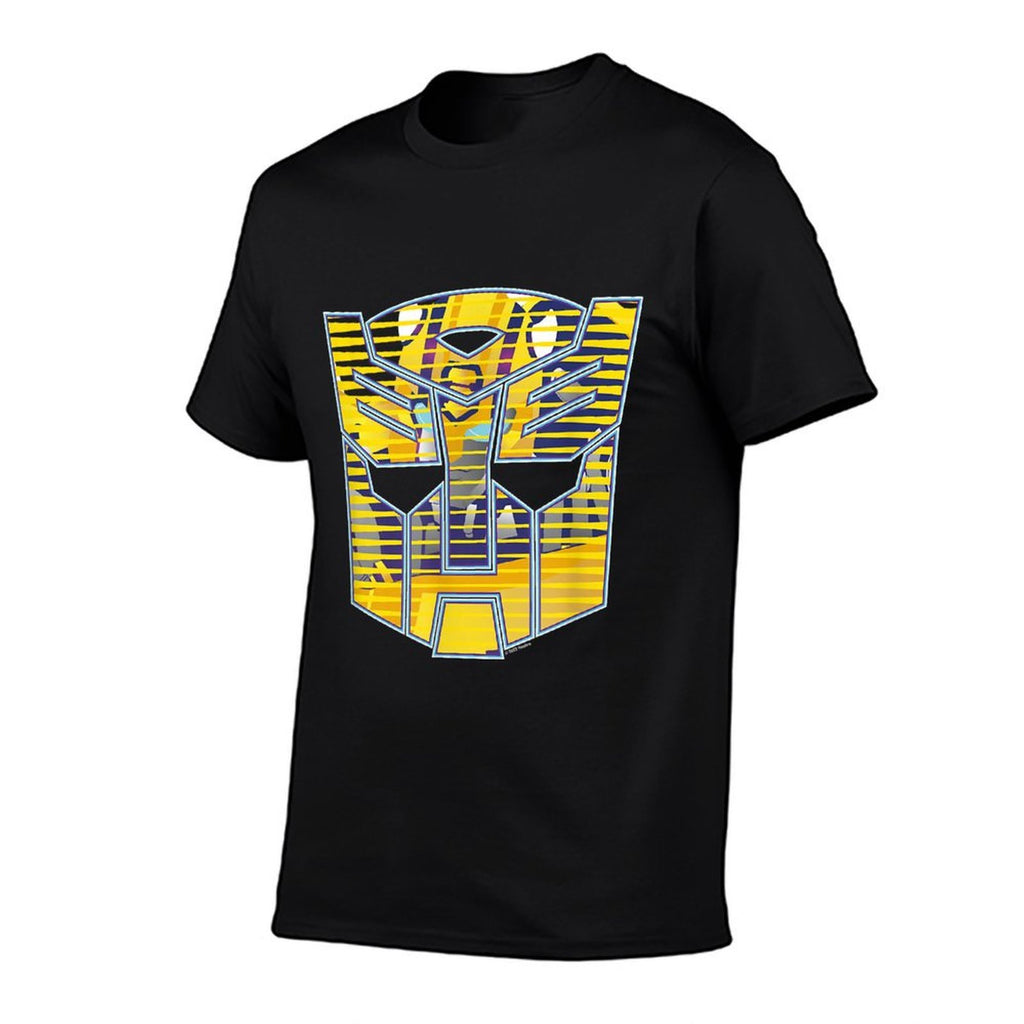 Transformers Bumblebee Big Face Retro Lines Logo  Lightweight T-Shirt