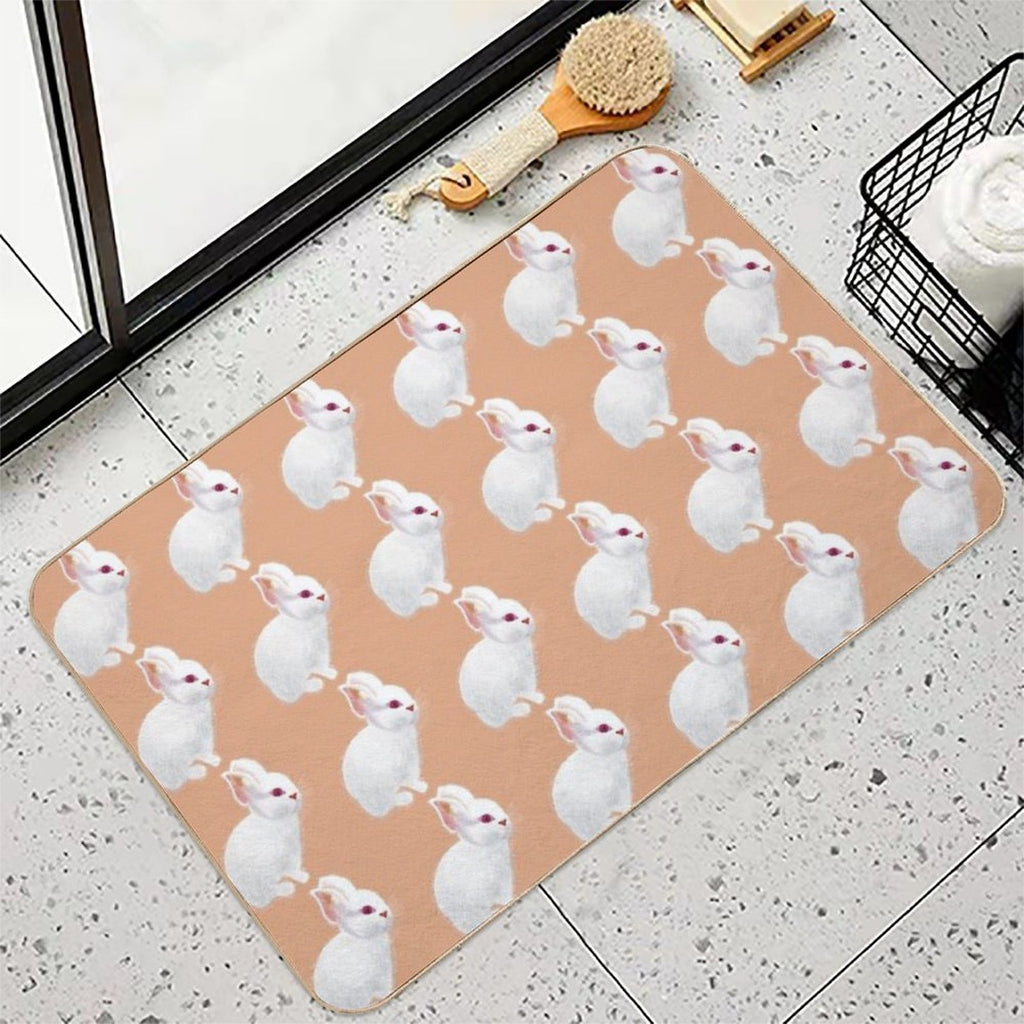 Cute Rabbit  High-Traffic Bath Mat