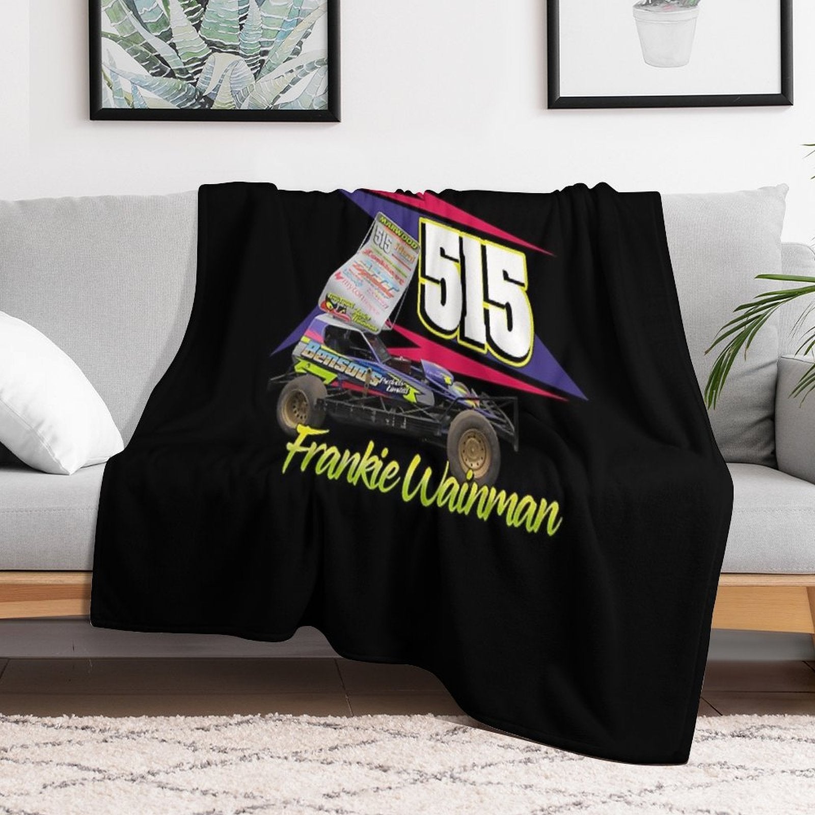 515 Frankie Wainman Brisca F1 2019 Wrinkle-free Throw Blanket
