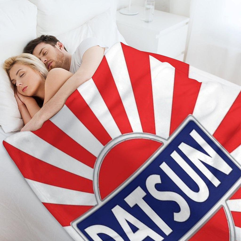 Vintage Datsun Sun-ray Eco-conscious Throw Blanket