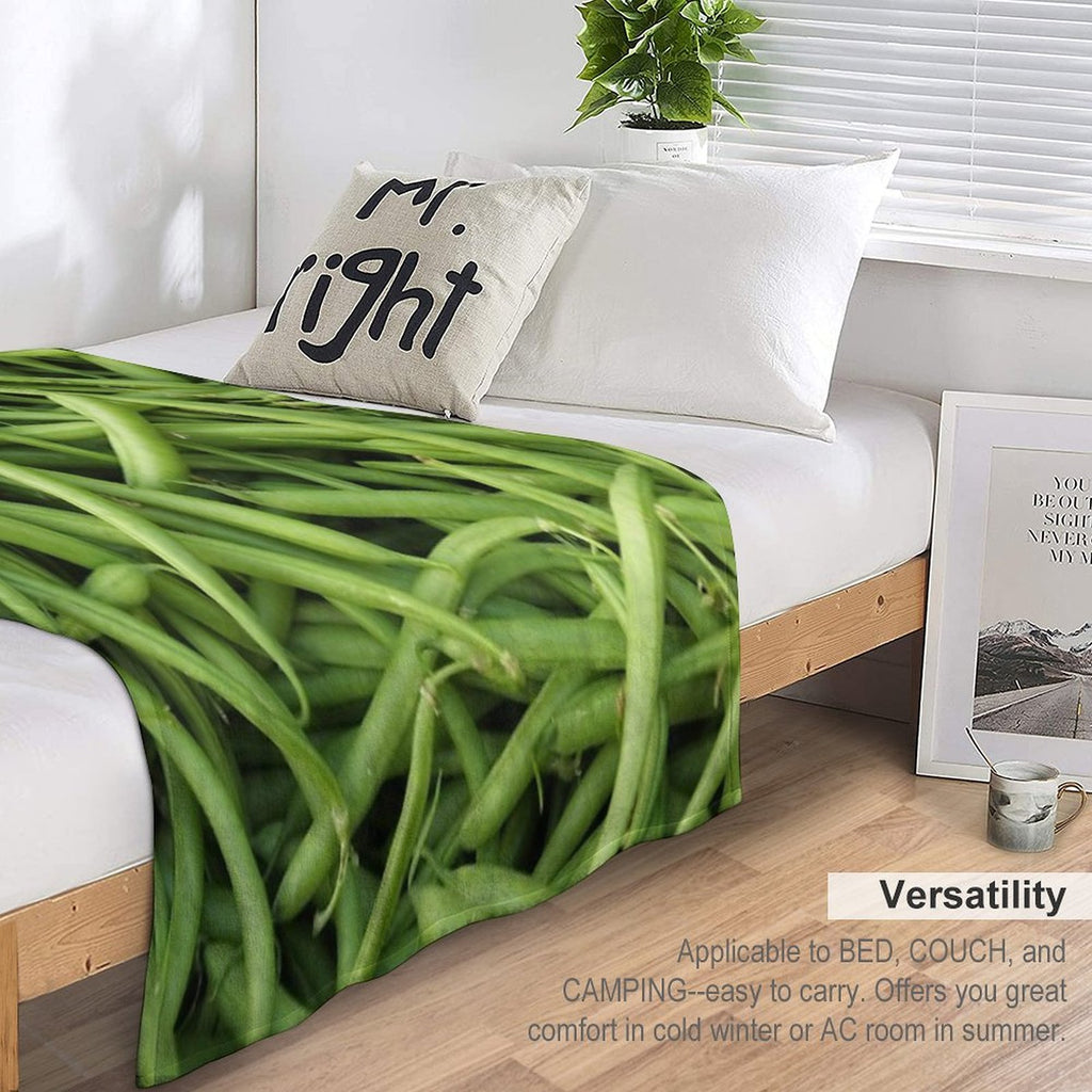 Green Beans Compact Throw Blanket