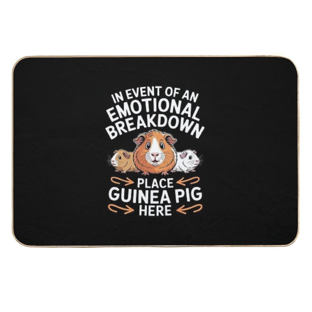 Emotional Breakdown Place Guinea Pig Cavy Pet  Eco-Friendly Bath Mat