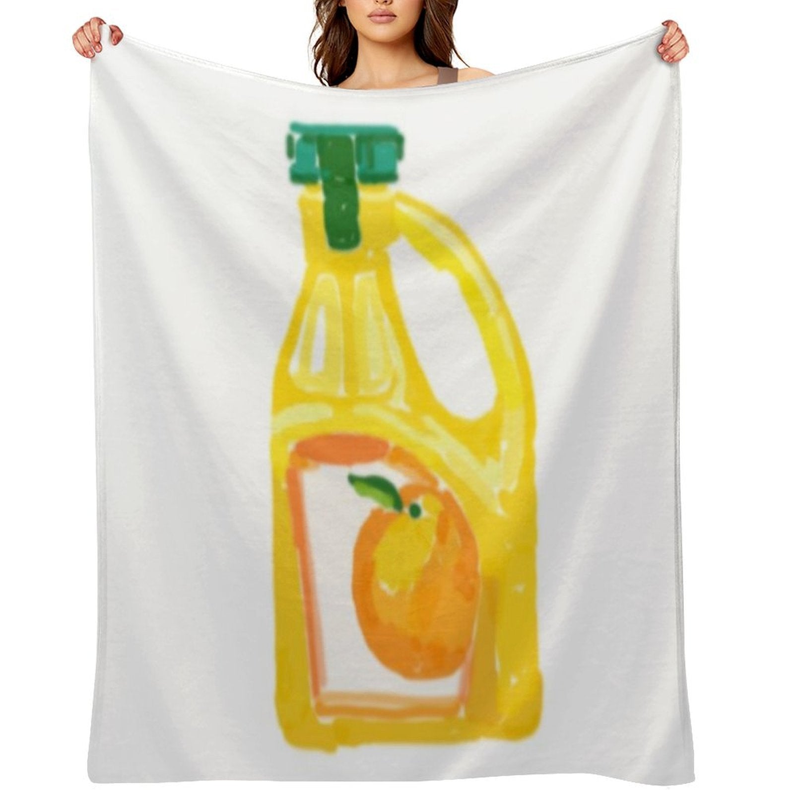 Orange Juice Premium Throw Blanket