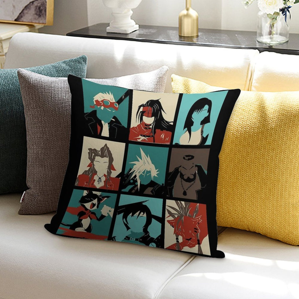 Fantasy Final Seven Soft Luxury Feel Throw Pillow