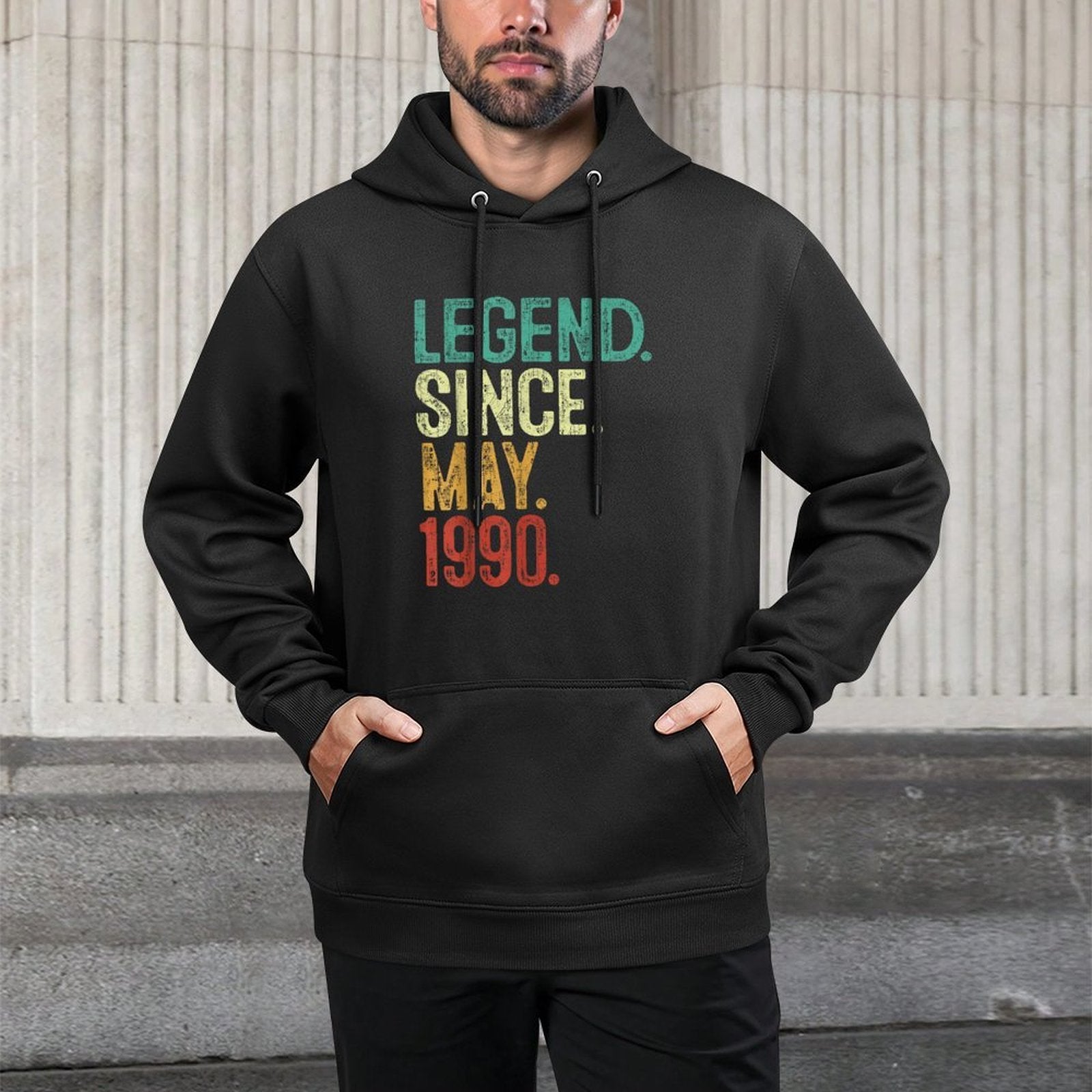 Legend 1990 35th Birthday Gifts for Men Women 35 Year Old Machine Washable Hoodie