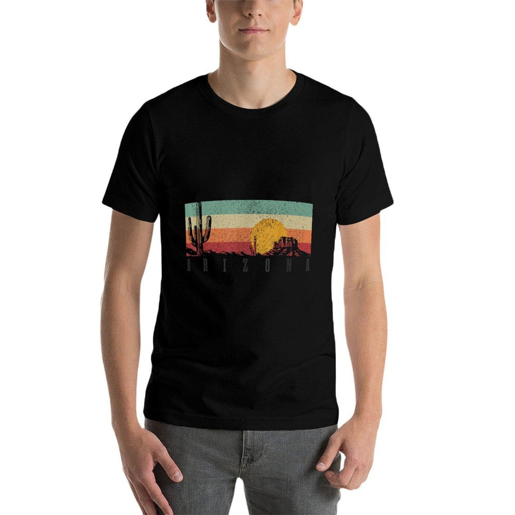 Arizona Vintage Cactus Desert Landscape Pride Souvenir  Stretchy T-Shirt