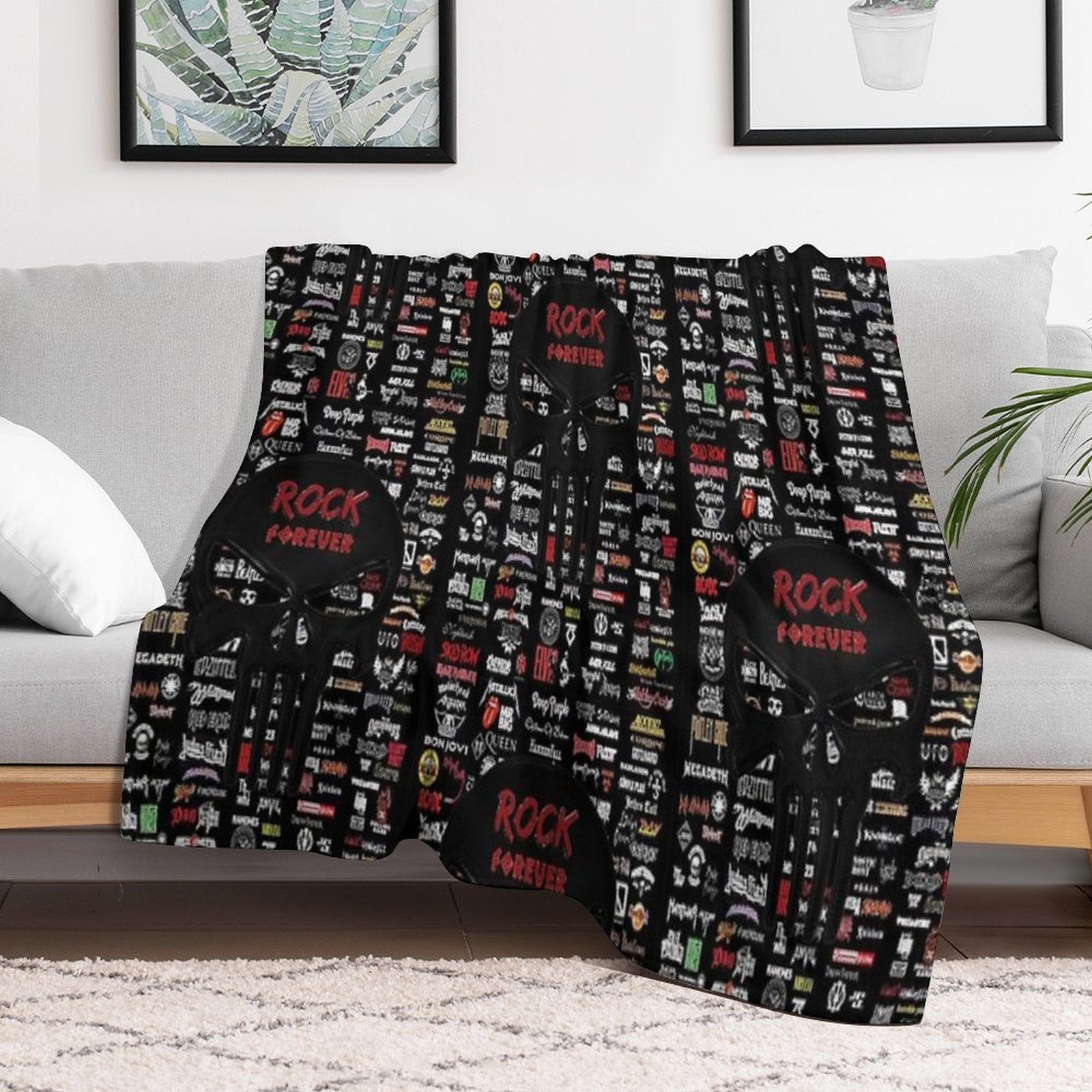 Rock Forever Quick-dry Throw Blanket