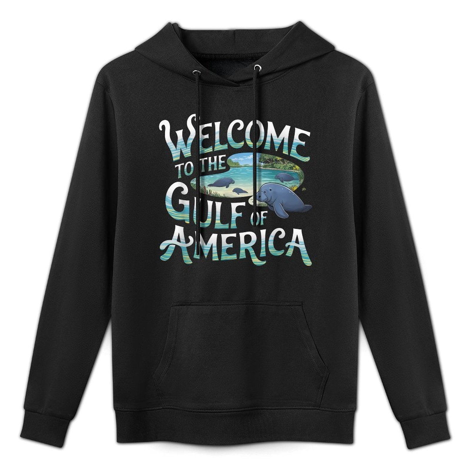 Gulf Of USA America Gift Men Women Flag Beach Pilling-Resistant Hoodie