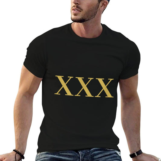 XXX - 30 Years Funny 30th Birthday Apparel  Heathered Texture T-Shirt