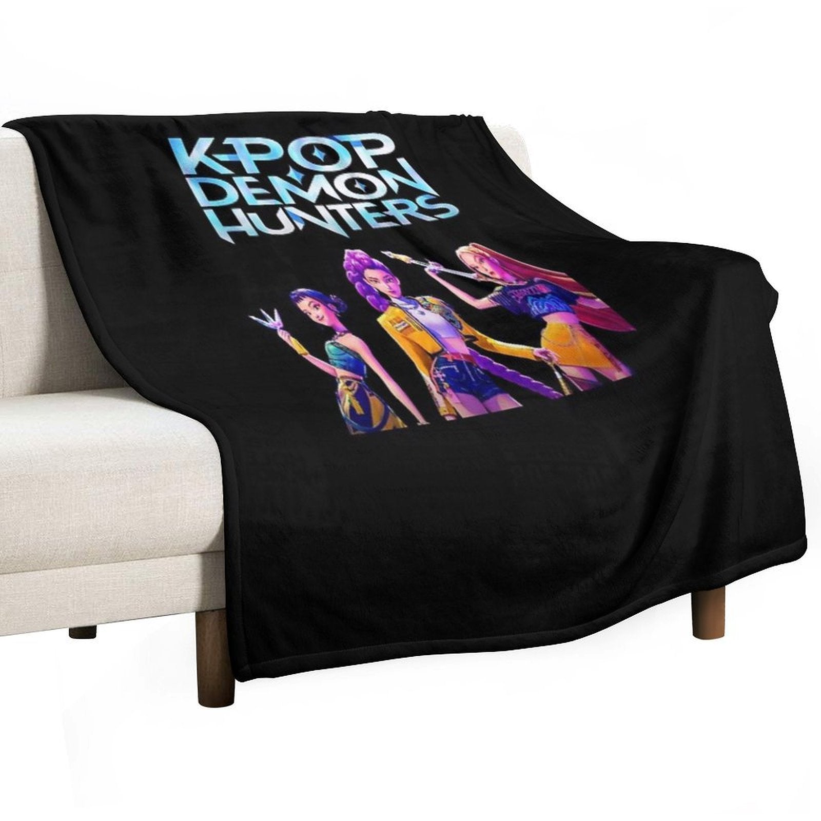 KPOP Demon Hunters Easy Care Throw Blanket