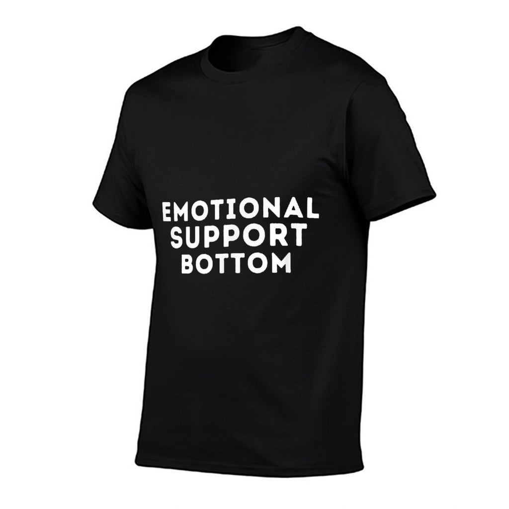 Emotional Support Bottom - Funny Saying Gay Pride LGBTQ+ Gay  Summer-ready Fabric T-Shirt
