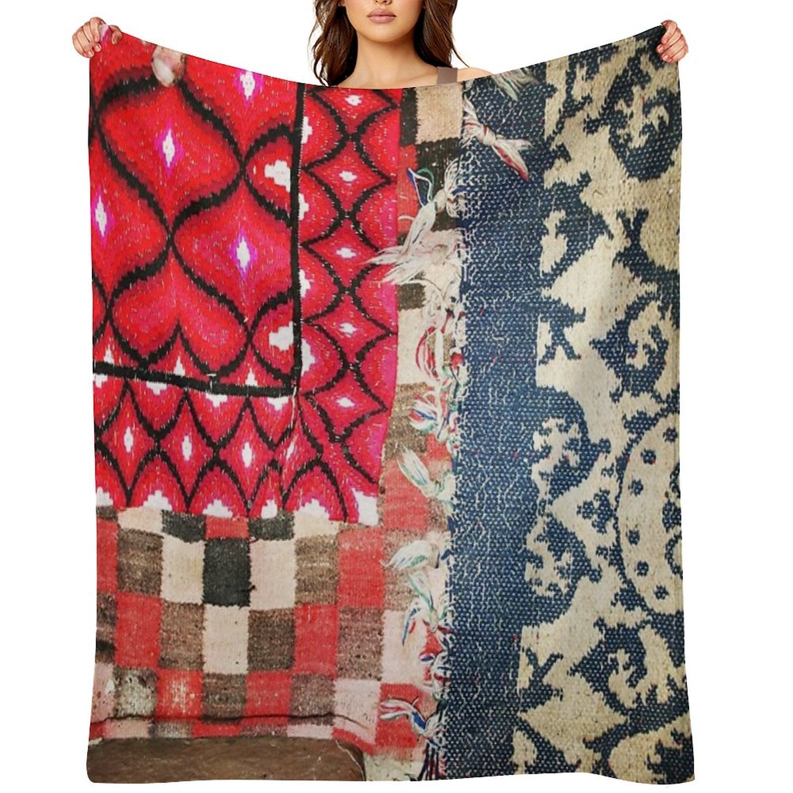 Traditional Pattern Easy Care Throw Blanket